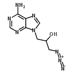 CAS#: 88492-34-6, 1-(6-Amino-9H-purin-9-yl)-3-azido-2-propanol