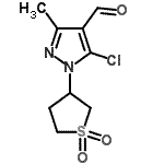 CAS#: 885-44-9, 5-Chloro-1-(1,1-dioxidotetrahydro-3-thiophenyl)-3-methyl-1H-pyrazole-4-carbaldehyde