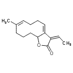 CAS#: 88515-59-7, (3Z,3aZ,7Z)-3-Ethylidene-8-methyl-5,6,9,10,11,11a-hexahydrocyclodeca[b]furan-2(3H)-one