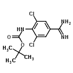 CAS#: 885270-19-9, 2-Methyl-2-propanyl (4-carbamimidoyl-2,6-dichlorophenyl)carbamate