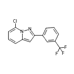 CAS#: 885270-49-5, 7-Chloro-2-[3-(trifluoromethyl)phenyl]pyrazolo[1,5-a]pyridine
