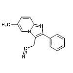 CAS#: 885272-76-4, 2-(6-methyl-2-phenyl-imidazo[1,2-a]pyridin-3-yl)acetonitrile