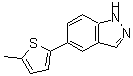 CAS#: 885272-88-8, 5-(5-Methyl-2-thienyl)-1H-indazole