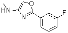 CAS#: 885273-00-7, 2-(3-Fluorophenyl)-N-methyl-1,3-oxazol-4-amine