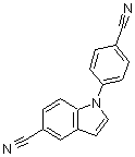 CAS#: 885273-02-9, 1-(4-Cyanophenyl)-1H-indole-5-carbonitrile