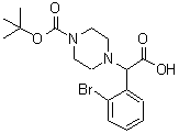 CAS#: 885273-04-1, (2-Bromophenyl)(4-{[(2-methyl-2-propanyl)oxy]carbonyl}-1-piperazinyl)acetic acid
