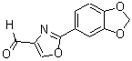 CAS 登录号：885273-46-1， 2-(1,3-苯并二氧戊环-5-基)-1,3-恶唑-4-甲醛
