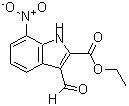 CAS 登录号:885273-53-0, 3-甲酰基-7-硝基-1H-吲哚-2-羧酸乙酯