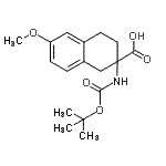 CAS#: 885274-19-1, 6-Methoxy-2-({[(2-methyl-2-propanyl)oxy]carbonyl}amino)-1,2,3,4-tetrahydro-2-naphthalenecarboxylic acid