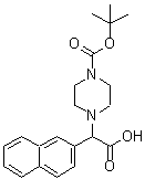 CAS#: 885274-80-6, (4-{[(2-Methyl-2-propanyl)oxy]carbonyl}-1-piperazinyl)(2-naphthyl)acetic acid