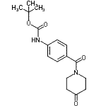 CAS#: 885274-90-8, 2-Methyl-2-propanyl {4-[(4-oxo-1-piperidinyl)carbonyl]phenyl}carbamate