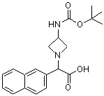 CAS#: 885275-34-3, [3-({[(2-Methyl-2-propanyl)oxy]carbonyl}amino)-1-azetidinyl](2-naphthyl)acetic acid