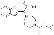 CAS#: 885275-79-6, 1-Benzofuran-2-yl(4-{[(2-methyl-2-propanyl)oxy]carbonyl}-1,4-diazepan-1-yl)acetic acid