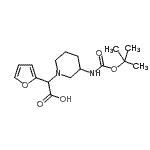 CAS#: 885276-61-9, 2-Furyl[3-({[(2-methyl-2-propanyl)oxy]carbonyl}amino)-1-piperidinyl]acetic acid