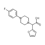 CAS 登录号：885276-80-2， [4-(4-氟苯基)-1-哌嗪基](2-呋喃基)乙酸