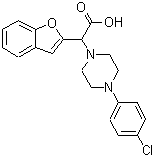 CAS 登录号：885277-00-9， 1-苯并呋喃-2-基[4-(4-氯苯基)-1-哌嗪基]乙酸
