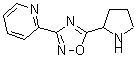 CAS#: 885277-84-9, 2-[5-(2-Pyrrolidinyl)-1,2,4-oxadiazol-3-yl]pyridine