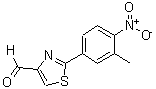CAS 登录号：885278-90-0， 2-(3-甲基-4-硝基苯基)-1,3-噻唑-4-甲醛