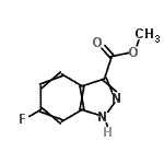 CAS#: 885279-26-5, Methyl 6-fluoro-1H-indazole-3-carboxylate
