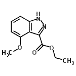 CAS 登录号：885279-49-2， 乙基4-甲氧基-1H-吲唑-3-羧酸酯