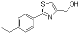 CAS 登录号：885280-43-3， [2-(4-乙基苯基)噻唑-4-基]甲醇