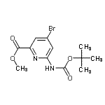 CAS#: 885326-87-4, methyl 4-bromo-6-(tert-butoxycarbonylamino)pyridine-2-carboxylate