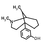 CAS#: 88550-29-2, 3-(2,9-Dimethyl-2-azabicyclo[3.3.1]non-5-yl)phenol