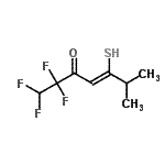 CAS#: 88552-01-6, (4Z)-1,1,2,2-Tetrafluoro-6-methyl-5-sulfanyl-4-hepten-3-one