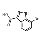 CAS#: 885520-18-3, 7-Bromo-1H-indazole-3-carboxylic acid