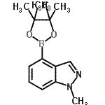 CAS#: 885698-94-2, 1-Methyl-4-(4,4,5,5-tetramethyl-1,3,2-dioxaborolan-2-yl)-1H-indazole
