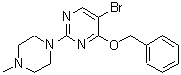 CAS#: 885952-24-9, 4-(Benzyloxy)-5-bromo-2-(4-methyl-1-piperazinyl)pyrimidine