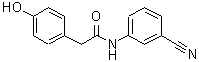 CAS 登录号：886362-51-2， N-(3-氰基苯基)-2-(4-羟基苯基)乙酰胺