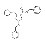 CAS 登录号:886363-04-8, 苄基4-(苄氧基)-2-(1-吡咯烷基甲基)-1-吡咯烷羧酸酯