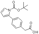 CAS#: 886363-15-1, [4-(1-{[(2-Methyl-2-propanyl)oxy]carbonyl}-1H-pyrrol-2-yl)phenyl]acetic acid