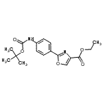 CAS#: 886363-48-0, Ethyl 2-[4-({[(2-methyl-2-propanyl)oxy]carbonyl}amino)phenyl]-1,3-oxazole-4-carboxylate
