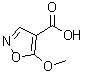 CAS 登录号：886363-65-1， 5-甲氧基-1,2-恶唑-4-羧酸