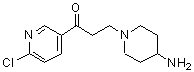 CAS 登录号：886363-81-1， 3-(4-氨基-1-哌啶基)-1-(6-氯-3-吡啶基)-1-丙酮