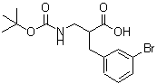 CAS#: 886364-87-0, 2-(3-Bromobenzyl)-3-({[(2-methyl-2-propanyl)oxy]carbonyl}amino)propanoic acid