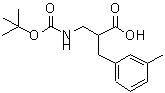 CAS#: 886364-89-2, 2-(3-Methylbenzyl)-3-({[(2-methyl-2-propanyl)oxy]carbonyl}amino)propanoic acid