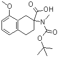 CAS#: 886364-93-8, 8-Methoxy-2-(methyl{[(2-methyl-2-propanyl)oxy]carbonyl}amino)-1,2,3,4-tetrahydro-2-naphthalenecarboxylic acid