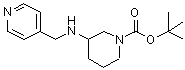 CAS#: 886364-97-2, 2-Methyl-2-propanyl 3-[(4-pyridinylmethyl)amino]-1-piperidinecarboxylate
