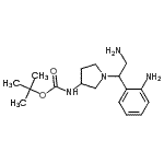 CAS#: 886365-01-1, 2-Methyl-2-propanyl {1-[2-amino-1-(2-aminophenyl)ethyl]-3-pyrrolidinyl}carbamate