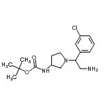 CAS#: 886365-07-7, 2-Methyl-2-propanyl {1-[2-amino-1-(3-chlorophenyl)ethyl]-3-pyrrolidinyl}carbamate