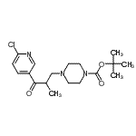 CAS#: 886365-66-8, 2-Methyl-2-propanyl 4-[3-(6-chloro-3-pyridinyl)-2-methyl-3-oxopropyl]-1-piperazinecarboxylate