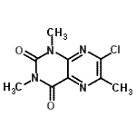 CAS#: 886497-19-4, 7-Chloro-1,3,6-trimethyl-2,4(1H,3H)-pteridinedione