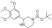 CAS#: 886770-31-6, 2-Methyl-2-propanyl 3-(3,4,5-trimethoxyphenyl)-1-piperazinecarboxylate