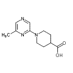 CAS#: 886851-58-7, 1-(6-Methyl-2-pyrazinyl)-4-piperidinecarboxylic acid