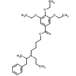 CAS#: 88688-74-8, 4-[(1-Phenyl-2-propanyl)(propyl)amino]butyl 3,4,5-triethoxybenzoate