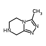 CAS#: 886886-04-0, 3-Methyl-5,6,7,8-tetrahydro[1,2,4]triazolo[4,3-a]pyrazine