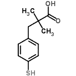 CAS#: 887354-80-5, 2,2-Dimethyl-3-(4-sulfanylphenyl)propanoic acid